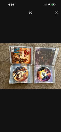 PS3 Video Games Jack And Daxter & Sly Coopet (Hesperia Ca)