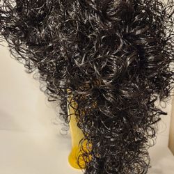 Wig- Black Silky Curls ONLY $8
