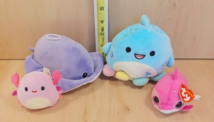 Sea Life Themed Plush Lot