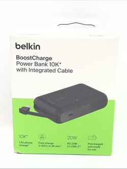 Belkin 10000mAh 20W USB C Power Bank Portable Charger for iPhone & iPad Fast Cha
