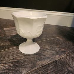 Antique Milk Glass Goblet