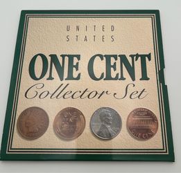United States One Cent Collector Set 4 Penny Set.