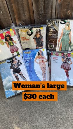 Woman’s Large New Costume $30 Each 
