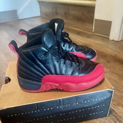 Beautiful Jordan shoes red and black for boys