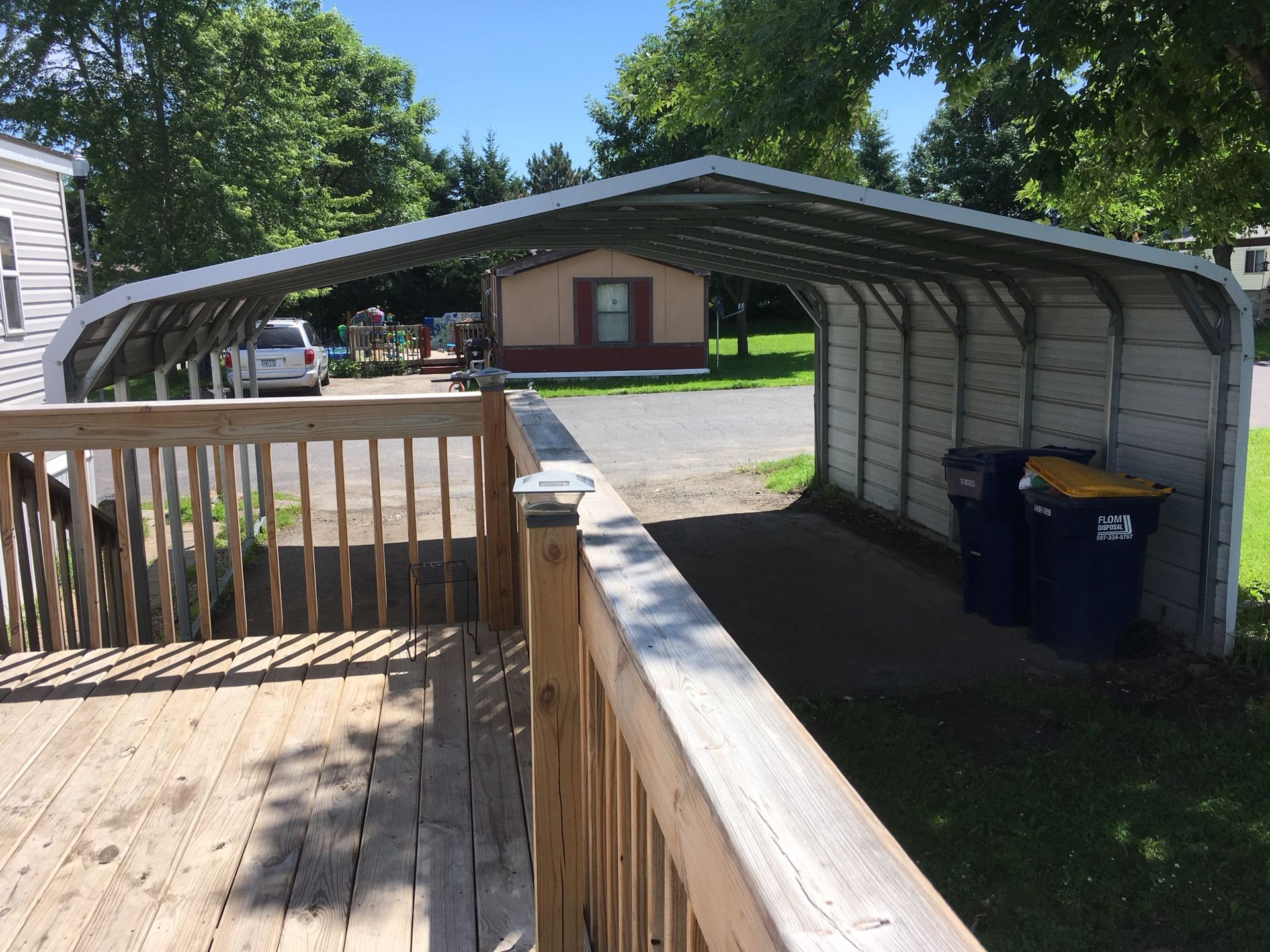 “VersaTube 20ftX20ftX10ft white metal carport (2 cars) for