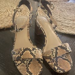 Snake Print Heels