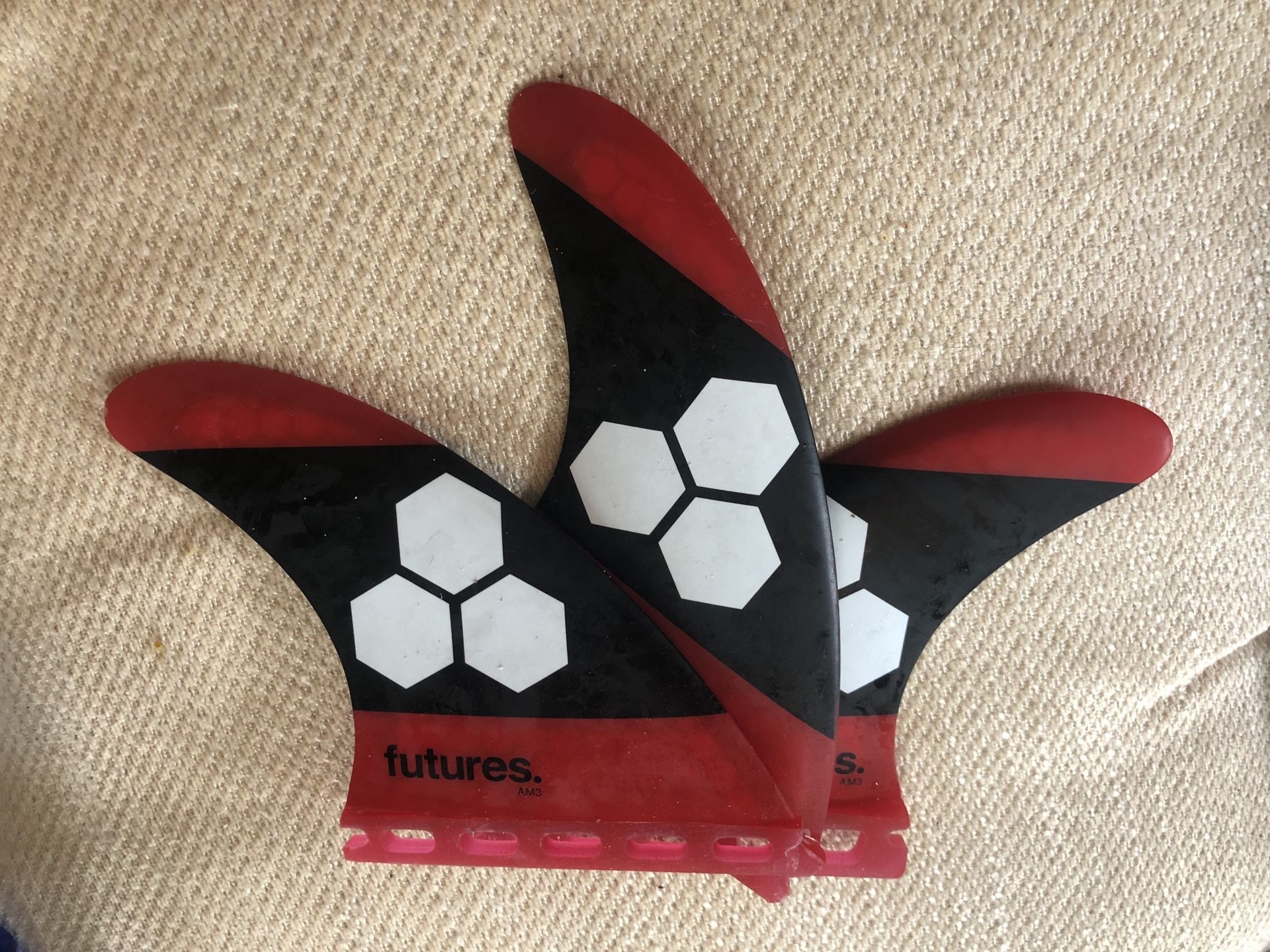 Futures AM3 Surfboard tri fins size small