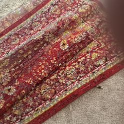 Red Area Rug 6x9