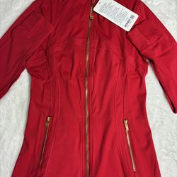 Lululemon Red Define Jacket Size 6