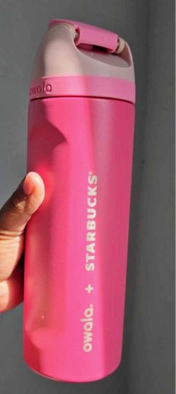 Pink Starbucks +Owala Collaboration Cup