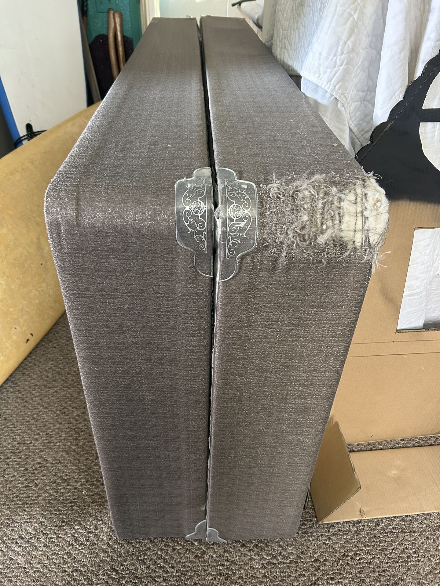 California King Box Spring and Metal Frame