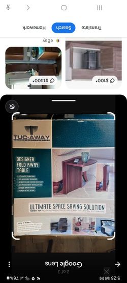 Decor Therapy Andreas Folding Side Table: