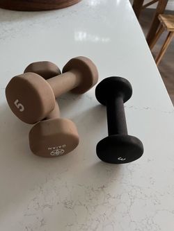5 and 3 lb weights