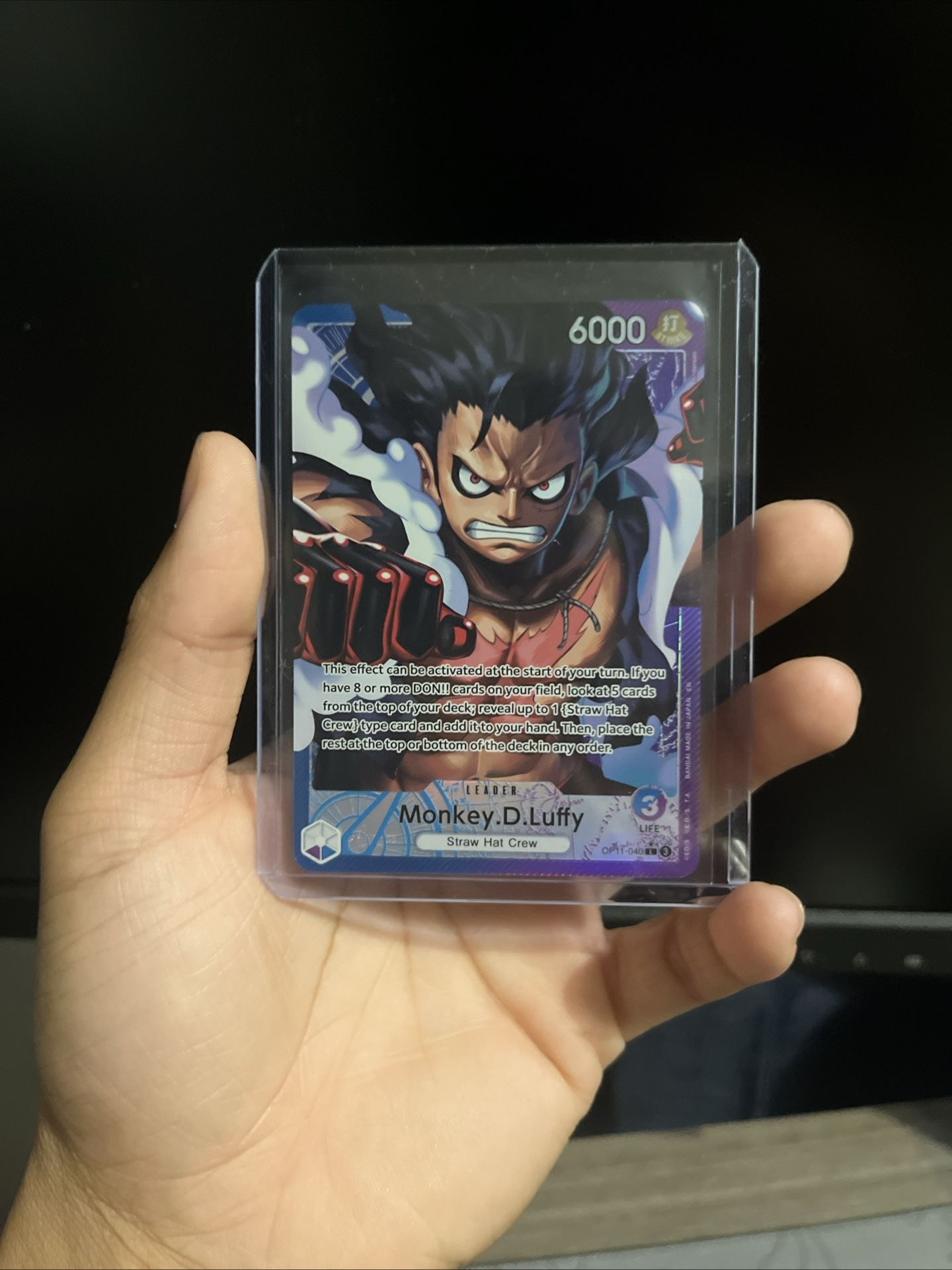 One Piece Card Game OP11 040 Leader Monkey D.Luffy Alt Art English