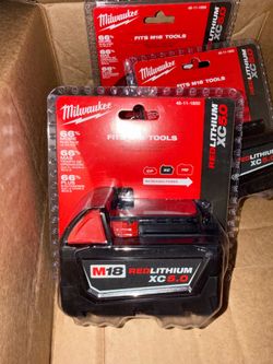 Milwaukee 48-11-1850 M18 REDLITHIUM XC5.0 Extended Capacity Battery
