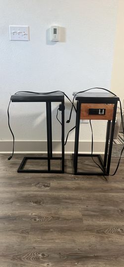 Side tables with outlet