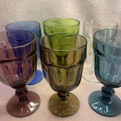 Vintage Libbey Glass Duratuff Goblets Set Of 6