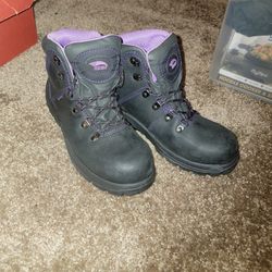 Steel toe boots women's