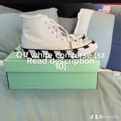 Off White Converse (Sz 10)