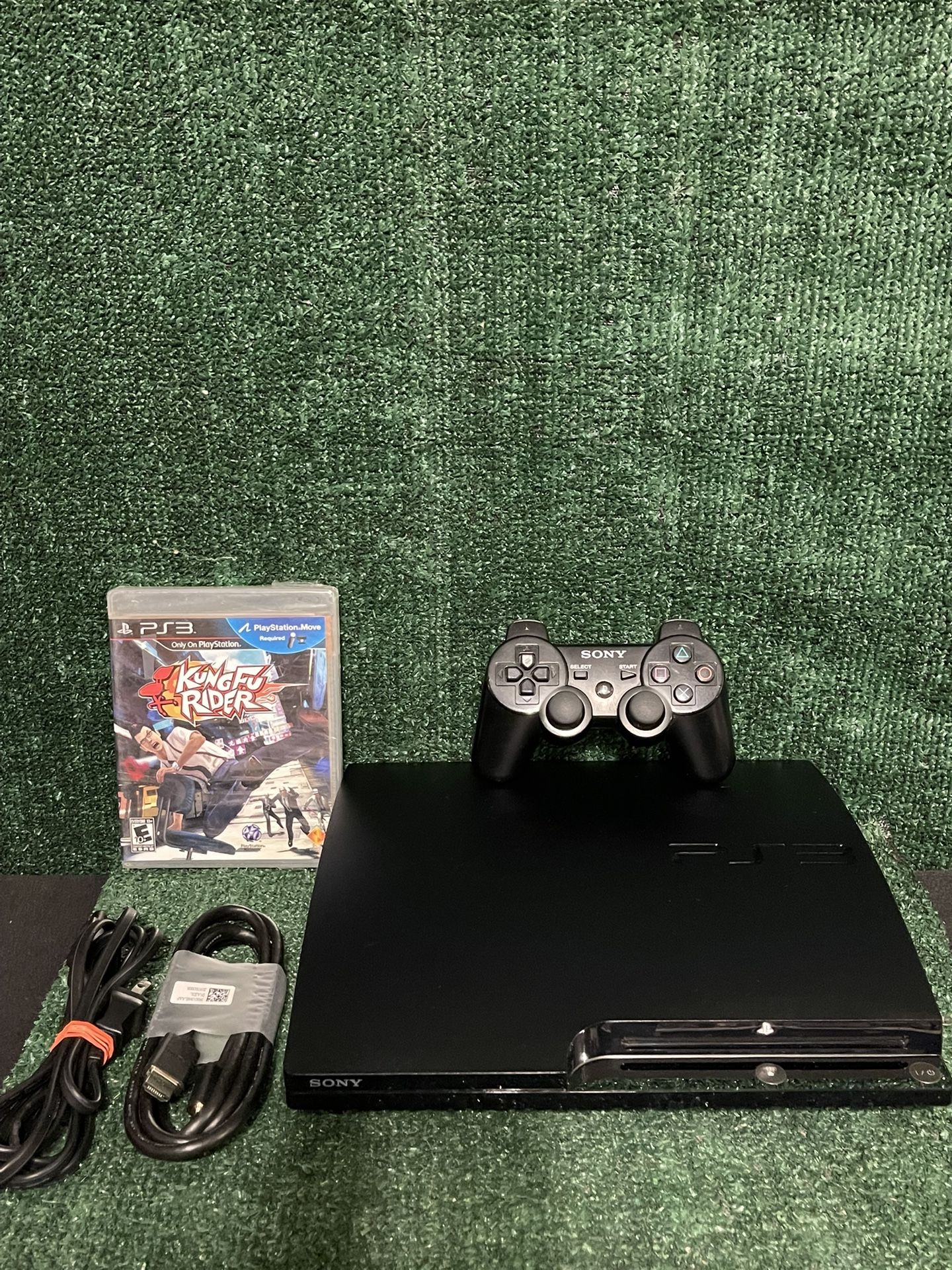 Sony PlayStation 3 Ps3 Slim Console 160GB CECH-2501A W/OEM Controllers . Cables.