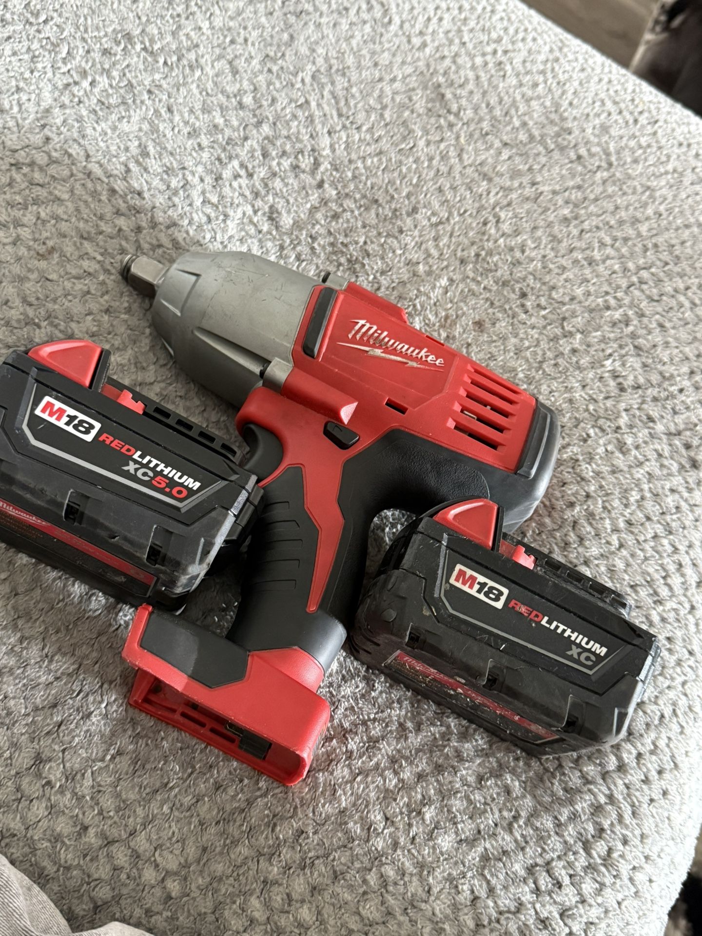 Milwaukee Impact Drill Two Batteries, No Charger