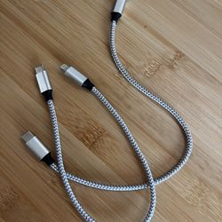 $2 Each 12” Charging Cables USB C To USB A