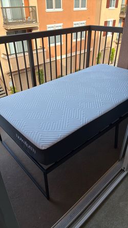 Novaform Memory Foam Twin Mattress and Bed Frame