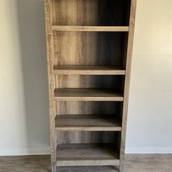 72" Tall Bookshelf - Adjustable Shelves - 5- Shelf Storage