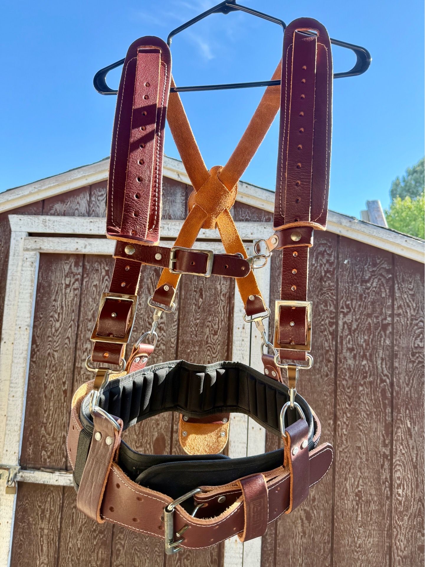 Leather tool belt