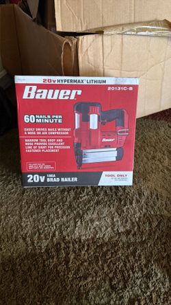 Bauer cordless Brad nailer 20v $60