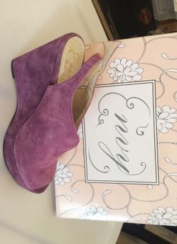Brand New Lavender Suede Size 7
