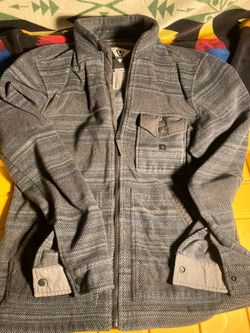 Vissla Gray Zip-Up Jacket