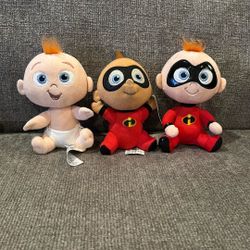 3 PCs. 7” Incrediblesh Beanbags Stuffed Animals $4 Each Or All For $12