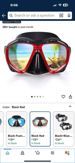 New swimming goggles with case