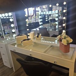 Large Vanity Glass Top Rgb Light Mirror Payment Options NO Credit Needed 