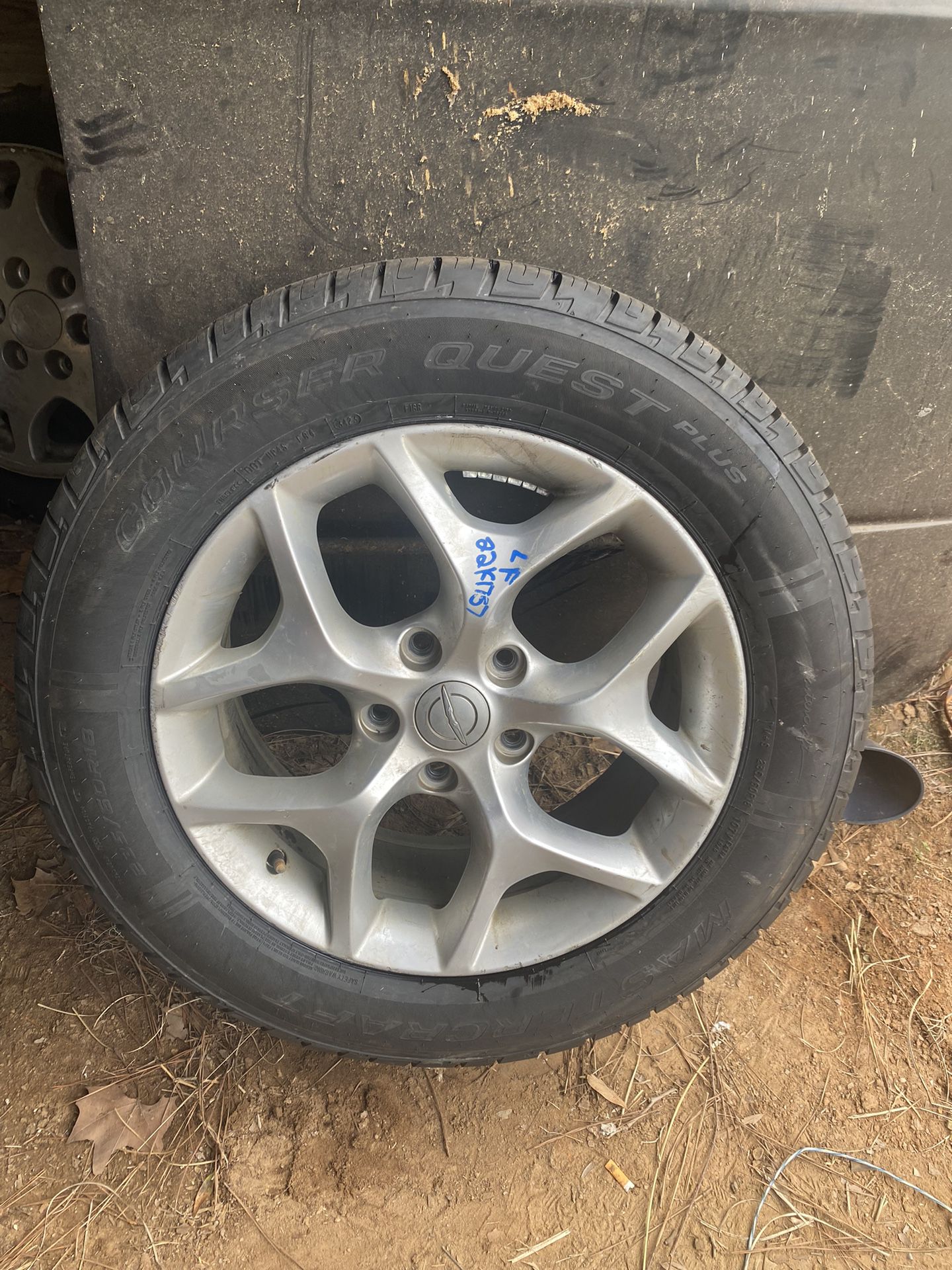 2017 Chrysler Rim And Brand New Top-Of-The-Line Tire 