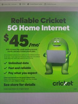 Cricket home Internet