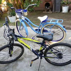 Beach And Mountain Bikes