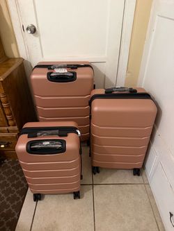 New 3-Piece Hardshell Luggage Set – Carry On + Large Suitcases