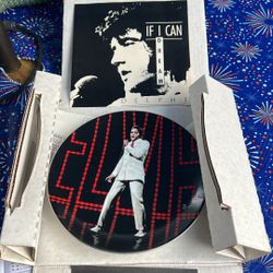 1991 Elvis Presley Plate In Original Box And Paperwork 