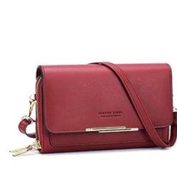 Dark Red Crossbody/wallet