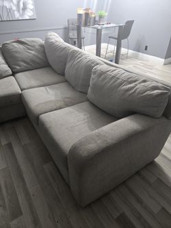 Affordable L-Shaped Couch – Well-Loved and Still Cozy!