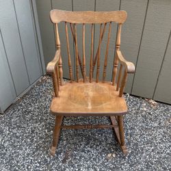 Comfy Cozy Rocking Chair Real Wood About 30 Years Old