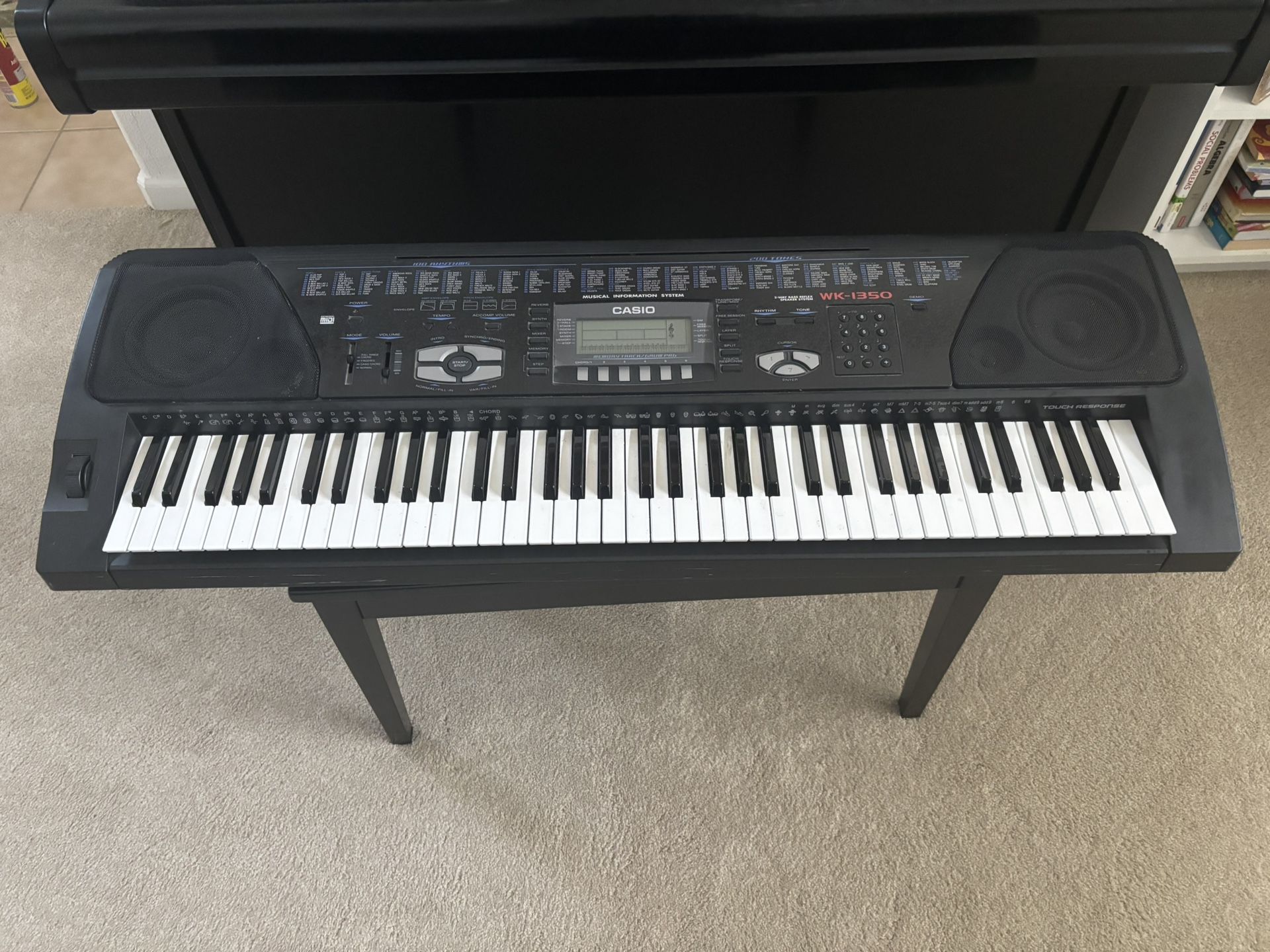 Casio keyboard piano