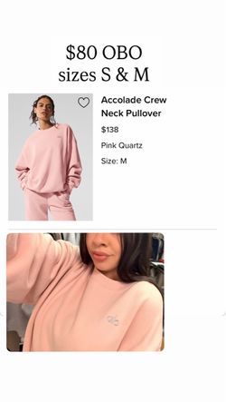 PINK CREW NECK ALO