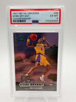1997-98 Skybox Metal Universe Championship - Kobe Bryant #86 PSA 6
