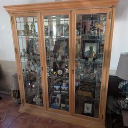 Oakwood And Glass China Cabinet