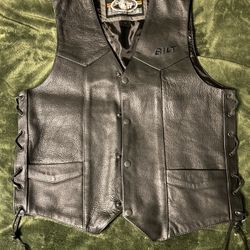 Leather Motorcycle Vest