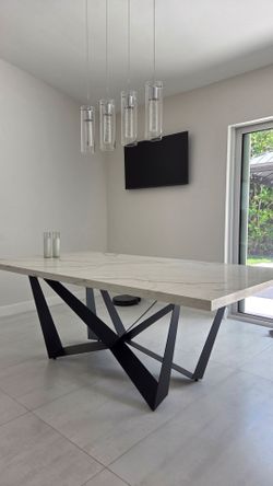 Quartz dining table 78"