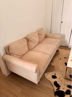 Sofa couch 3 seaters beige